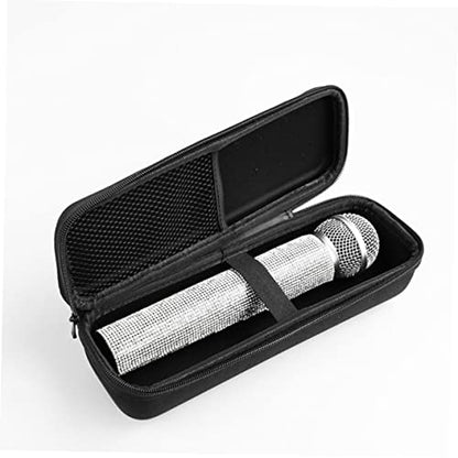 Toddmomy Microphone Case Padded Bag for Mic Storage Lightweight Compact Travel Microphone Pouch Business Trip Mic Holder Zipper Mesh Pocket for Accessories