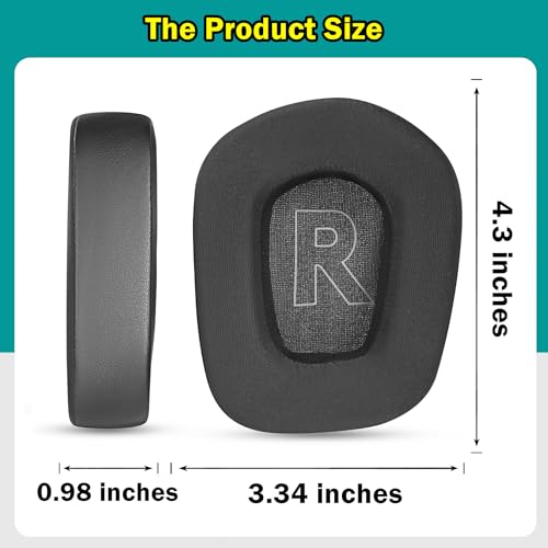 G733 Cooling Gel Earpads Replacement Compatible with Logitech G733 G535 G335 Wireless Gaming Headset Ear Pads Ear Cushions Ice Silk Fabric Memory Foam Black