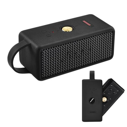 Silicone Protective Case Skin Cover Compatible with Marshall Emberton III Portable Bluetooth Speaker (Black)