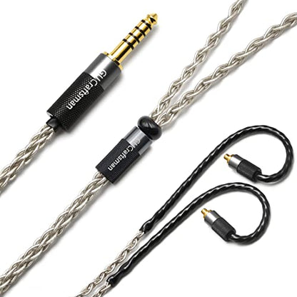 6N Single Crystal Silver 2.5mm/3.5mm/4.4mm Upgrade/Replacement Earphone Cable for Sennheiser IE200 IE300 IE600 IE900 (L-3.5mm Plug) - color: L-3.5mm