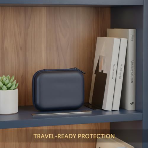Fits Over-Ear Headphones Hard Shell Travel Case, Compact EVA Protective Pouch with Zipper for Commute and Storage, 6.5 x 4.5 x 1.6 Inch