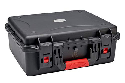 Small Medium Hard Case with Wheels and Pick'n'UP Foam | Protective Carrying case Gun, in-Ear, Wireless System or Camera Set - style: № 80-01 Int: 17.13 X 13.19 X 6.26 In.