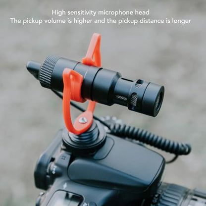 Zopsc USB Noise Reduction Condenser Mic for Camera | Plug and Play Camera Microphone, Aluminum Alloy Shotgun Mic, Lavalier Mic Alternative for Camcorder, Smartphone Recording