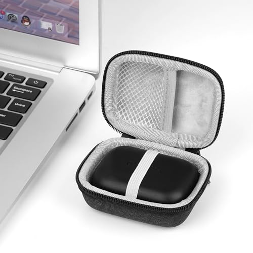 Geekria Shield Earbuds Case Compatible with Echo Buds 2023 Wireless Earbud, Replacement Hard Shell Travel Carrying Bag with Cable Storage (Dark Grey) - size: Large-Echo Buds 1st Gen
