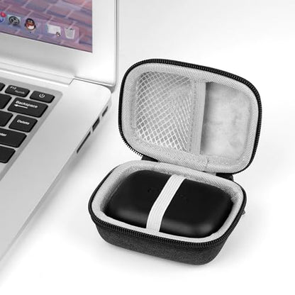 Geekria Shield Earbuds Case Compatible with Echo Buds 2023 Wireless Earbud, Replacement Hard Shell Travel Carrying Bag with Cable Storage (Dark Grey) - size: Large-Echo Buds 1st Gen