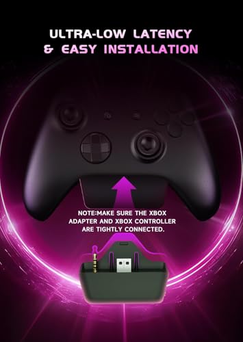 RYR Wireless Gaming Headset for Xbox Series X|S, Xbox One, White-PinkWhite | Bluetooth 5.3, 3D Surround Sound, Rotatable Earmuffs, Gaming Headphones with Noise Canceling Microphones - color: Pinkwhite