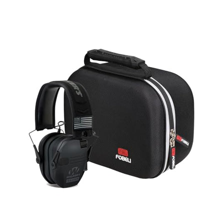 FBLFOBELI Hard Case for Walker's Razor Slim/Howard Leight Shooting Ear Protection Electronic Shooting Muffs Earmuff - color: Black