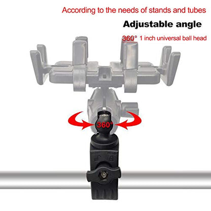 Tough Clamp Base with 1'' Rubber Ball Head