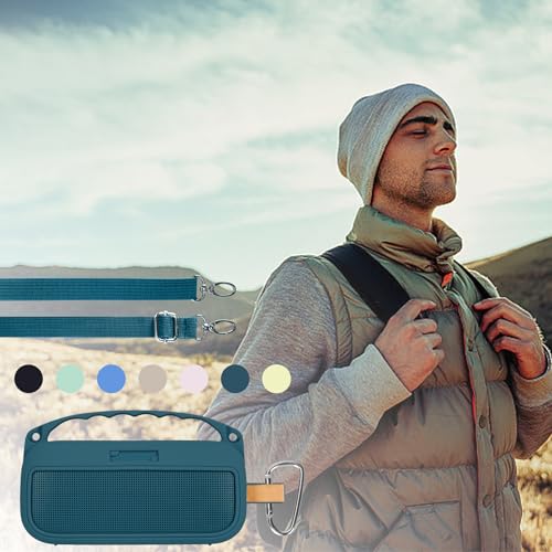 Lebakort 2nd Gen Silicone Cover Compatible with Bose SoundLink Flex 2nd Gen/Bose SoundLink Flex Portable Speaker (Twilight Blue Cover) - color: Twilight Blue Cover