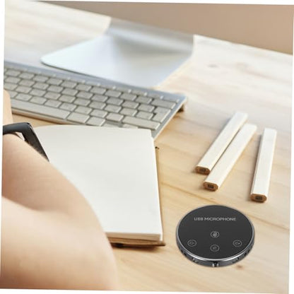 Omnidirectional USB Microphone for Live Recording and Game Chatting Compact Desktop Mic for Laptop and Meetings Easy to Use and Portable
