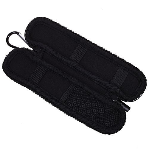Cosmos Neoprene Stylus Pen Pencil Case Pouch Compatible with Apple Pencil, Wacom Stylus, Fountain Pen, Ballpoint Pen, Stylus Touch Pen (Neoprene Soft Pencil Case with Carabiner) - color: Neoprene Pencil Case with Carabineer