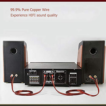 Mili Dianzi MEIRIYFA 6.35mm to Banana Plug Speaker Cable, 2m, Mono, OFC, Gold Plugs, Compatible with Speakers, Microphones, Amplifiers, Mixers, Receivers