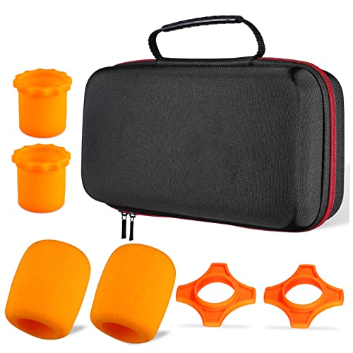 Double Microphone Storage Case Bag with Dual-sided Organization