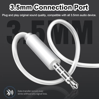 【2 Pack】Wired Earbuds, 3.5mm Headphones Wired, 3.5mm Jack in Ear Headphones with Microphone & Volume Control, Compatible with iPhone, iPad, iPod, Android, Laptop, PC, MP3, MP4 Most 3.5mm Audio Devices