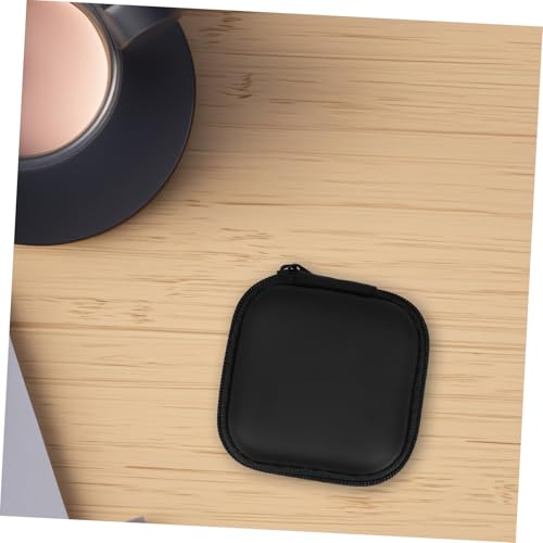 Black EVA Earphone Case Pouch, Hard Shell Mini Storage Box
