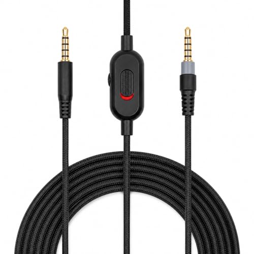 Detachable Replacement Audio Aux Cable Cord Wire 3.5mm Headphones Audio Cable with Inline Mute & Volume Control,Compatible with HyperX Cloud Mix Cloud Alpha