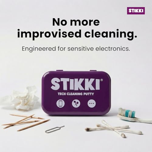 Cleaning Putty & Precision Tools - Earbud, Port & Phone Cleaning Kit | Compatible with iPhone & AirPod, Putty for Phone Speaker & Electronics, USB-C Charging Port Cleaner Tool, Leaves No Residue