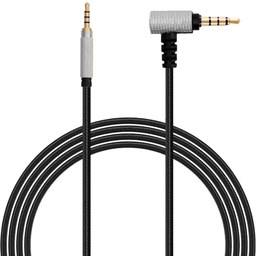FAAEAL QC45 Replacement Audio Cable,6N High Purity Oxygen Free Copper (OFC) Wired Earphone Cord,Soft Cotton Yarn Cover,2.5mm to 3.5mm Aux Cord for Musician Audiophile 4.2ft - size: 4.2ft
