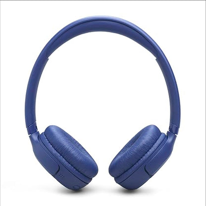 JBL Tune 530BT - Wireless on-Ear Bluetooth 6.0 Headphones with Powerful Pure Bass Sound, 2 beamforming mics for Perfect with Expo Gear Over-Ear Weather-Resistant Protective Hard-Shell - color: Blue