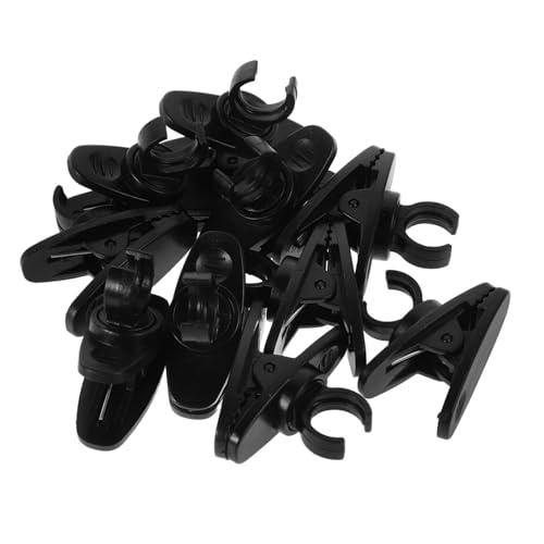 10pcs Black Mic Clip Holder for 10mm Shirt Use