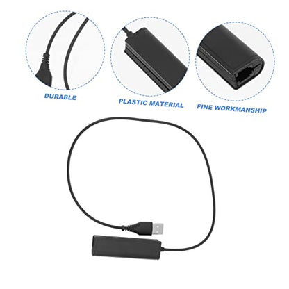 SECFOU 3pcs Female Headset Jack to Male USB Adapter Cable for Laptop and Telephone Headsets to USB Devices Lightweight and Portable Converter for and Online Conferencing