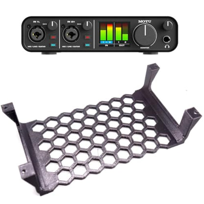 Under Desk/Table Mount for MOTU M2 2x2 USB-C Audio Interface *Black*