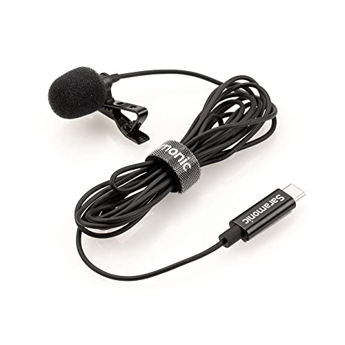 Saramonic LavMicro-U USB C Lavalier Microphone for iPhone 15, iPad, Android, Omnidirectional Condenser Lapel Mic for Vlogging, Interviews, YouTube, TikTok
