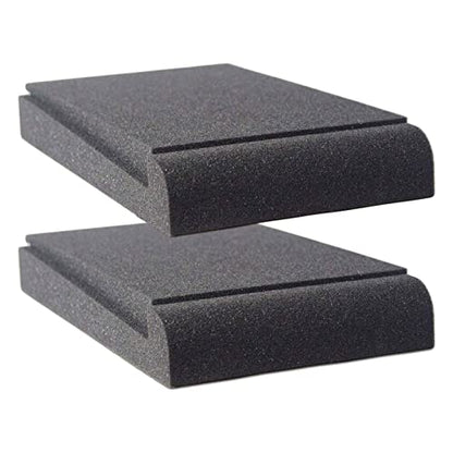 Studio Monitor Isolation Pads, Made of High Density Acoustic Foam, 2 Packs Sound Dampening Speaker Riser Foam to Prevent Vibrations