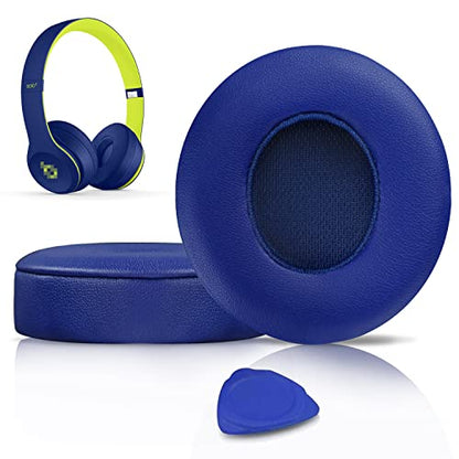 SoloWIT Earpads for Beats Solo 3 & Solo 2 On-Ear Headphones - Mazarine Blue - color: Mazarine Blue