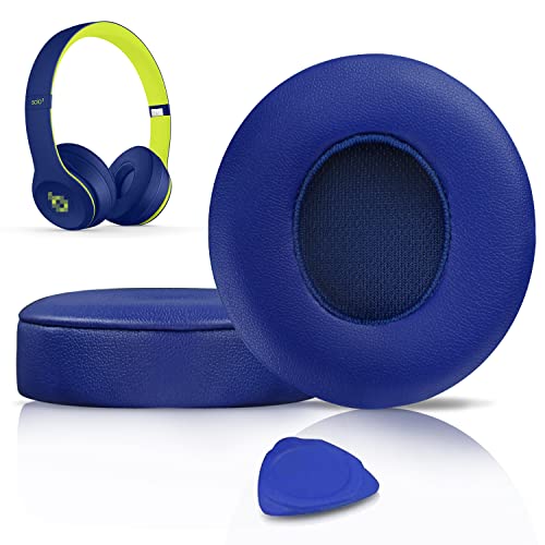 SoloWIT Earpads for Beats Solo 3 & Solo 2 On-Ear Headphones - Mazarine Blue - color: Mazarine Blue