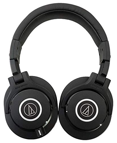 Audio-Technica ATH-M40x Closed-Back Dynamic Studio Monitor Headphones ATHM40x Bundle with Rockville RockShield 1 Studio Microphone Isolation Shield w/Sound Dampening Foam