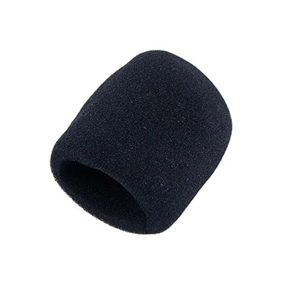 4pcs Microphone Protection Shakeproof Anti-Rolling Wireless Handheld Microphone Silicone Ring Microphone Windscreen Foam Cover Black - style: 4 Sets, Black
