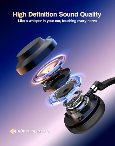 USB Headset with Microphone for PC/Office/Call Centers/Home | Computer Headset with Volume Control & Mic Mute,Compatible with Teams/Zoom/Skype - color: Black