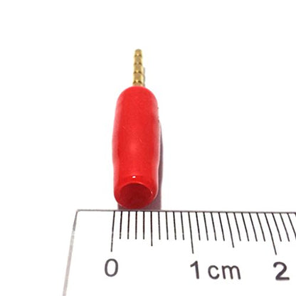 4mm Banana Male Screw Plug, Red Black, 20 Pack