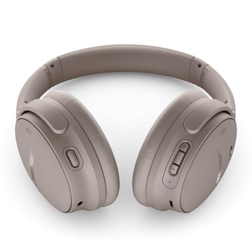 Bose QuietComfort Headphones - Wireless Bluetooth Headphones, Active Over Ear Noise Cancelling and Mic, USB-C Charging, Deep Bass, Up to 24 Hours of Playtime, Sandstone - color: Sandstone