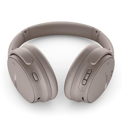 Bose QuietComfort Headphones - Wireless Bluetooth Headphones, Active Over Ear Noise Cancelling and Mic, USB-C Charging, Deep Bass, Up to 24 Hours of Playtime, Sandstone - color: Sandstone