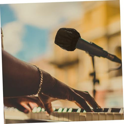 120Pcs Disposable Non Woven Microphone Covers for Mic Protection Easy to Install for Events Singing Karaoke Each