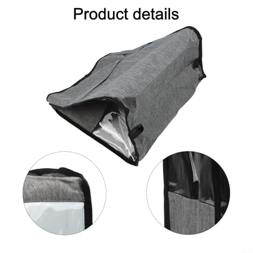 Stand Mixer Dust Cover, Oxford Cloth Protective Bag With Storage Pockets, Anti-Dust And Tear Resistant Case For Kitchen Appliance Organization, Linen Grey