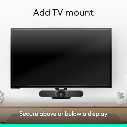 Logitech MeetUp Video Conferencing System 4K 3 Microphones - Black | 1080p/720p, 3 microphones, adjustable speakers, wide field of view 120°, PC/Mac/laptop/MacBook/tablet compatible - style: MeetUp