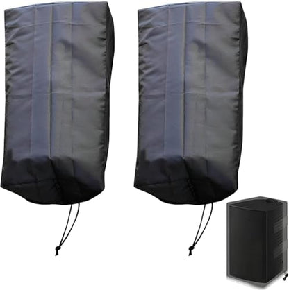 Wall Mountable Outdoor Indoor 2 Pcs Speakers Covers Heavy Duty Weatherproof Waterproof Patio Bluetooth Mini Box Speakers Stand Cover