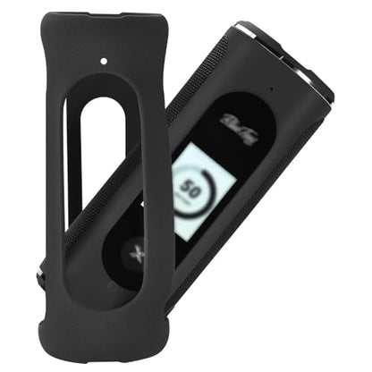 Carrying Silicone Cover Case Compatible with Blue Tees Golf Player+ GPS Speaker with Touch Screen Display (Black)