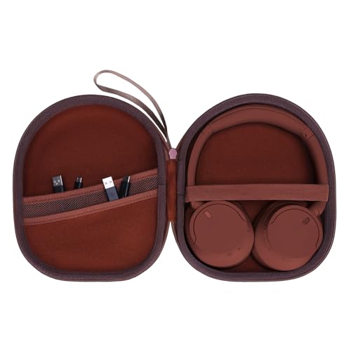 Headphone Headset Case Compatible with Sony WH-CH720N WH-CH520 WH-CH510 WH-CH710N XB900N WH-CH700N Noise Canceling Wireless Headphones,Hard Shell Travel Carrying Headset Cases, Brown (Case Only) - color: Brown
