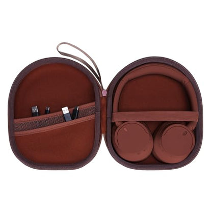 Headphone Headset Case Compatible with Sony WH-CH720N WH-CH520 WH-CH510 WH-CH710N XB900N WH-CH700N Noise Canceling Wireless Headphones,Hard Shell Travel Carrying Headset Cases, Brown (Case Only) - color: Brown