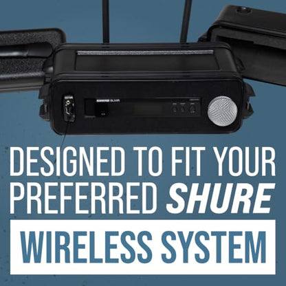Shure by Gator Solution Series Molded ATA Case for a Single Wireless Mic System; (SH-WSYS-CASE) - size: Hardshell Case, style: Single Wireless System