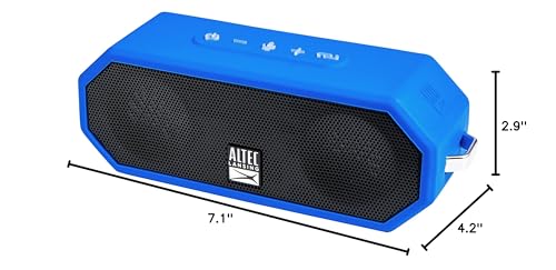 Altec Lansing - Portable Bluetooth Speaker, Waterproof IP67 - color: Royal Blue