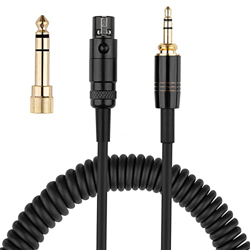 Replacement Audio Cable for Beyerdynamic DT 1990 Pro, DT 1770 Pro, DT 990 Pro, DT 990 Pro X, DT 770 Pro, DT 770 Pro X Headphone, for AKG Q701, Q702, K712, K240, With 6.35mm Adapter (4.6 FT-13.4 FT)