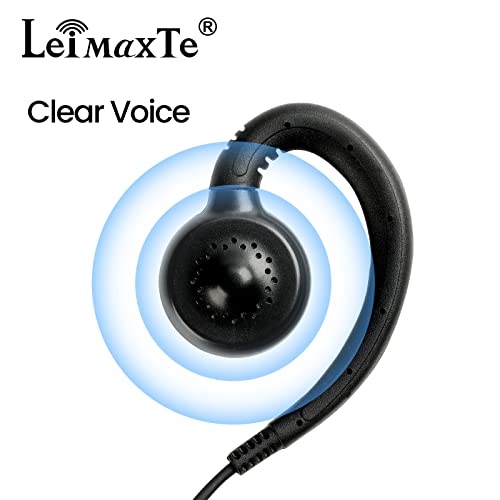 Walkie Talkie Headset Compatible with Baofeng, Kenwood Two Way Radio with Mic PTT Surveillance Earpiece, C-Ring - color: C Ring