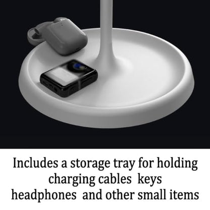 Headphone Stand/Desktop Headset Holder–Crafted from Solid Wood and Aluminum Alloy,supports up to 10kg,suitable for Various Desktop Setups(Black) - color: Black