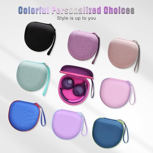 Kids Headphones Case for Jlab/iClever/Acer Headphone,Purple+Pink,Case Only | for iClever BTH12 HS19 BTH20 BTH22 BTH26/JLab JBuddies ANC/Candy Bila/Acer/JBL/MIDOLA/JoySpark/ADOOPE Etc Cute Kid Headphone - color: Purple+Pink