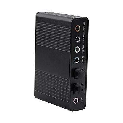 USB Audio Adapter External Sound Card with SPDIF Digital Audio Sound Cards 6 Channel 5.1 Surround USB Sound Card with Line in External Sound Card Exwindows 10
